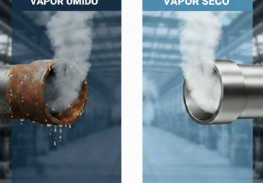Vapor úmido x seco: impactos no processo industrial
