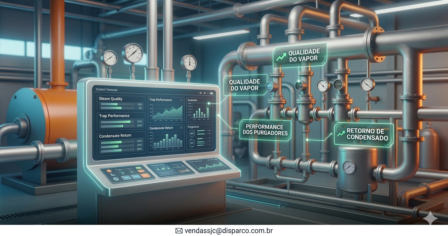 Indicadores de eficiência de vapor na indústria