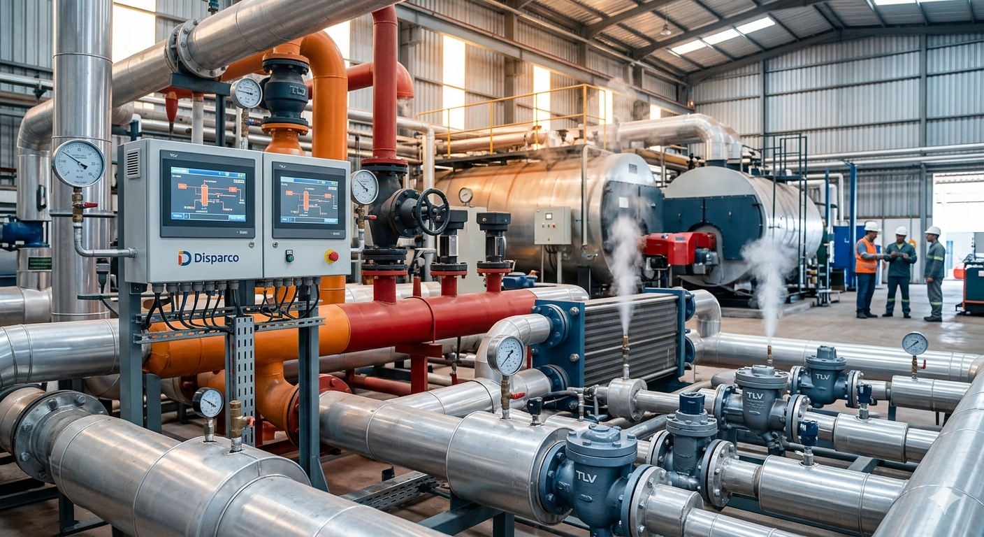 Recuperação de calor industrial com tecnologia Disparco